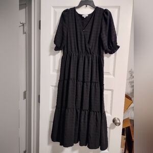 Elegant Black Midi Dress